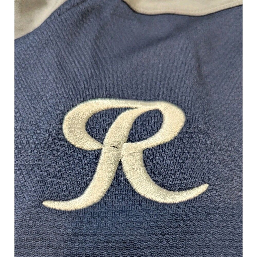 Nike Tacoma Rainiers Baseball Windbreaker Mens 3XL Blue Navy 1/4 Zip Pullover - Picture 9 of 9